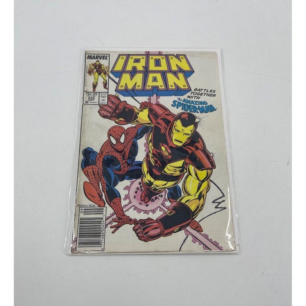 IRON‎ MAN battles together with the amazing Spiderman #234 Comic Vintage